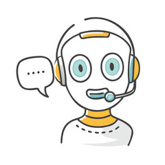 ai assistant icon, ai assistant vector illustration-simple illustration of ai assistant, perfect for ai assistant logos and icons
