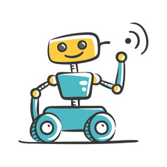 autonomous robots icon, autonomous robots vector illustration-simple illustration of autonomous robots, perfect for autonomous robots logos and icons