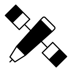 satellite black icon