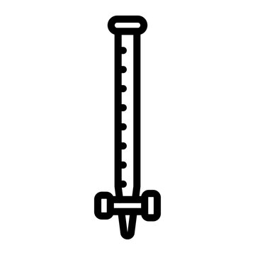 Burette Vector Line Icon Design