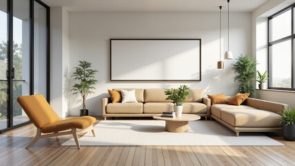 Fototapeta premium futuristic 3D room animation