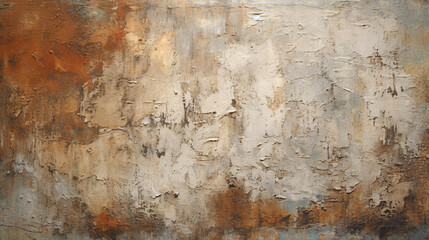 Obraz premium abstract brown textured background with earthy tones and painterly surface, vintage rustic pattern with artistic grunge effects, ideal for design overlay, wall texture, or decorative material use