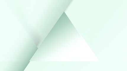 Light green and white background with geometric patterns with light gray. Soft lines form triangles that embody minimalism and modernity.