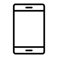 Smart Phone Vector Line Icon Design
