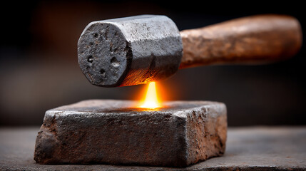 blacksmith forge: hammer anvil