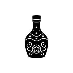 creative details Witch’s Potion Bottle Icon Vector Illustration