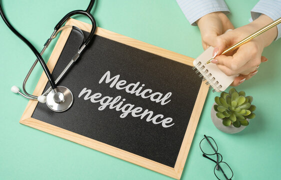 Medical negligence concept. Situation where a healthcare professional or medical provider fails to provide the standard of care that is expected, leading to harm or injury to a patient. Notes
