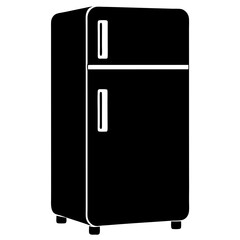 Fridge Vector & SVG | Refrigerator Vector Design for Kitchen Labels, Appliance Decals, Retro Decor & DIY Crafts
