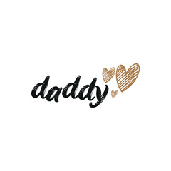 daddy logo design with geometry