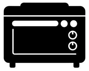 Toaster Oven Icon Vector & SVG | Kitchen Appliance Vector for Cooking Crafts, Labels & Home Decor