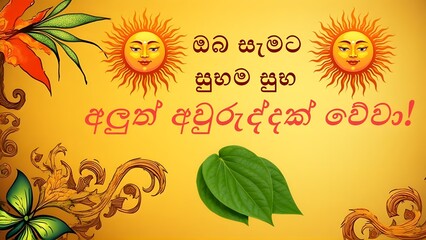 A banner image design created for sinhala and tamil new year