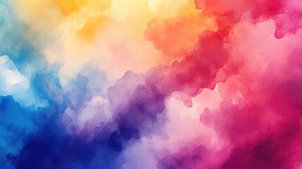 Abstract Watercolor Cloudscape