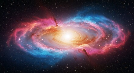 Cosmic Ballet of Fire and Ice AI Generated