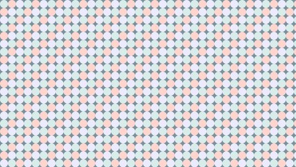 Delicate pastel circles in a repeating geometric pattern