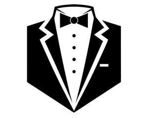 Tuxedo Vector & SVG | Formal Suit Silhouette for Wedding Decor, Fashion Crafts, Invitations & Elegant Designs