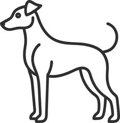 vector illustration of a dog