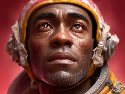 Fototapeta firefighter art: game hero