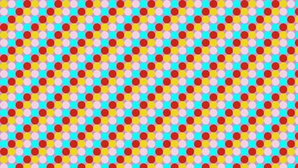 Vibrant, colorful, geometric pattern of circles