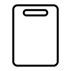 Cutting Board Vector Line Icon Design