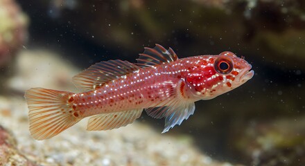 Crimson Reef Dweller A Gentle Underwater Moment AI Generated