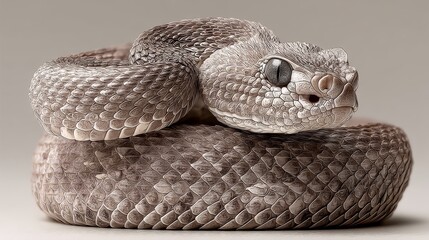 Fototapeta premium Striking image of a snake with an exceptionally long neck in its natural habitat