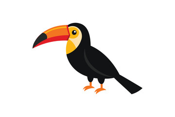 Obraz premium A toucan vector on white background