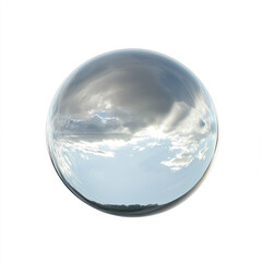 glass globe on blue sky