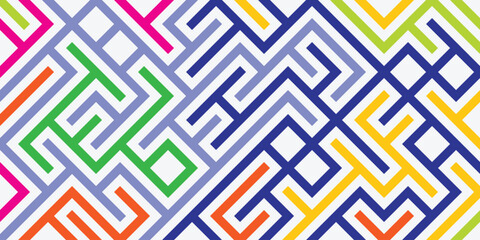 colorful lines abstract stylish mosaic design modern background