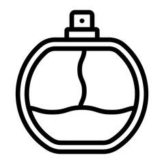 Perfume Vector Line Icon Design