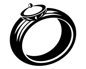 Diamond Ring Vector & SVG | Engagement & Wedding Vector for Invitations, Bridal Crafts & Jewelry Design