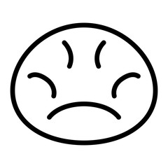 Bean Bag Vector Line Icon Design