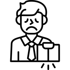 Bankruptcy Icon Vector Element