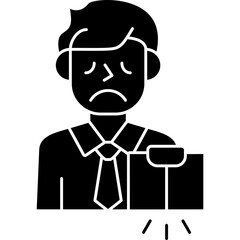 Bankruptcy Icon Vector Element