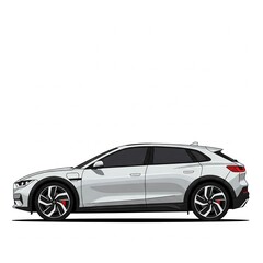 Obraz premium car isolated on white background