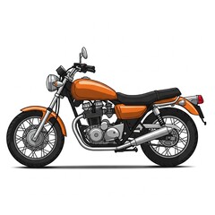 Fototapeta premium motorcycle isolated on white background