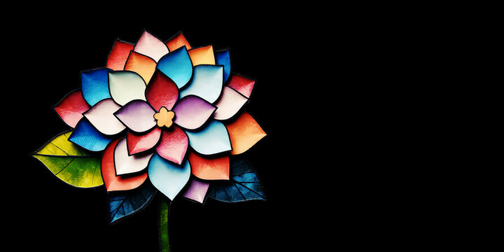 illustrazione sfondo con elementi astratti e motivi floreali