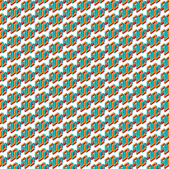 Fototapeta premium 3D Geometric Titles Patterns design