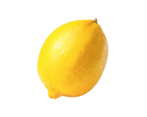lemon isolated on white background