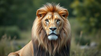 Fototapeta premium Lion isolated on transparent
