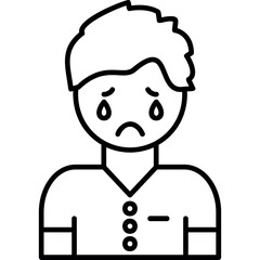Melancholy icon