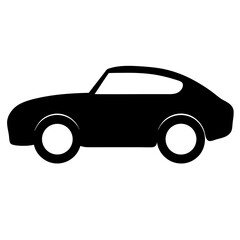 Silhouette of a classic coupe car showcasing vintage automotive design aesthetic