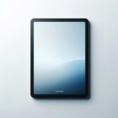 Minimal tablet mockup with blank screen on clean background. Perfect for UI/UX design previews and tech presentations.