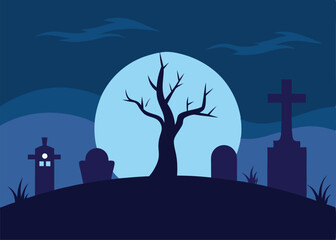 haunted house vector illustration