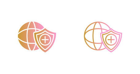 Obraz premium Global Protection Icon Design