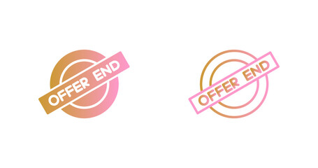 Offer End Icon Design
