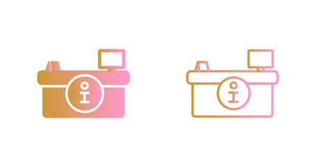 Hotel Front Office Icon Design