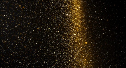 Golden Stardust Path AI Generated