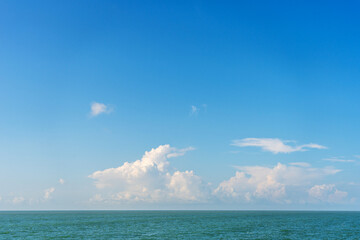 Tranquil Seascape with Blue Sky