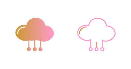 Obraz premium Cloud Computing Icon Design