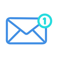 New Email Inbox Notification Icon Representing Incoming Messages and Email Alerts
